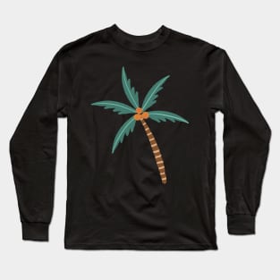 Seaside Coconut Palm Trees Long Sleeve T-Shirt